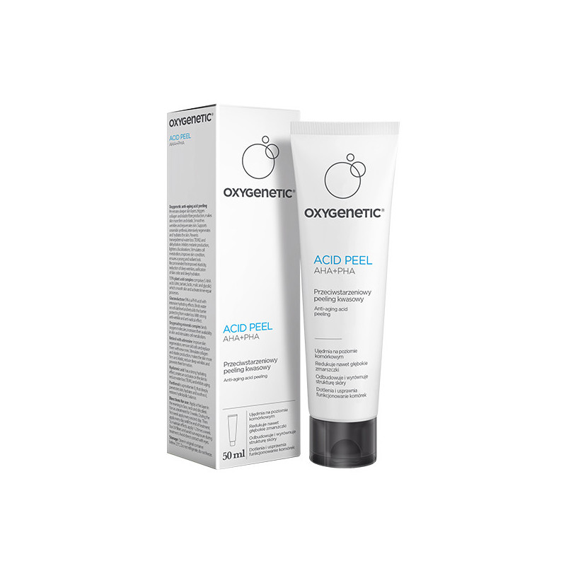 ACID PEEL AHA+PHA, przeciwstarzeniowy peeling kwasowy, krem 50ml